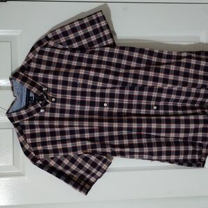 Tommy Hilfiger Short sleeve button down plaid shirt XL